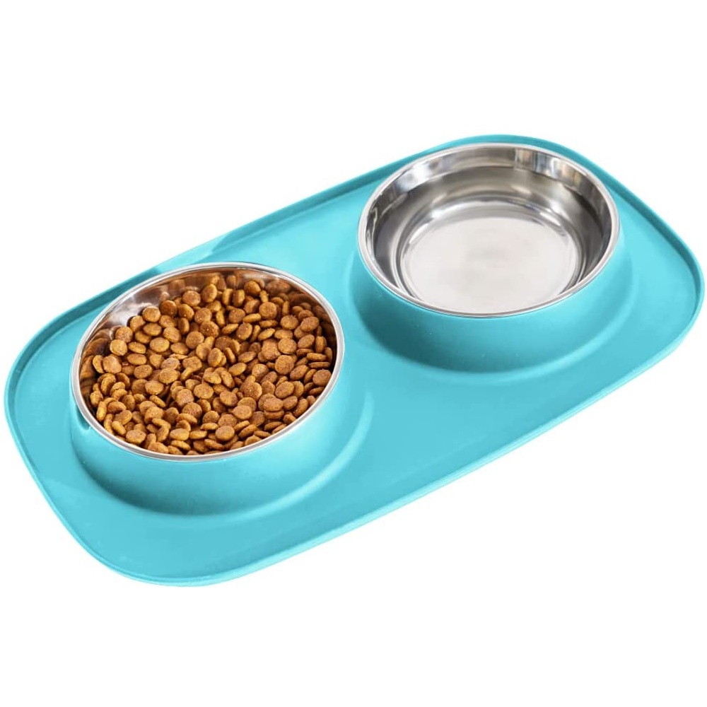 Slip-Resistant Pet Bowls - Black: image 2