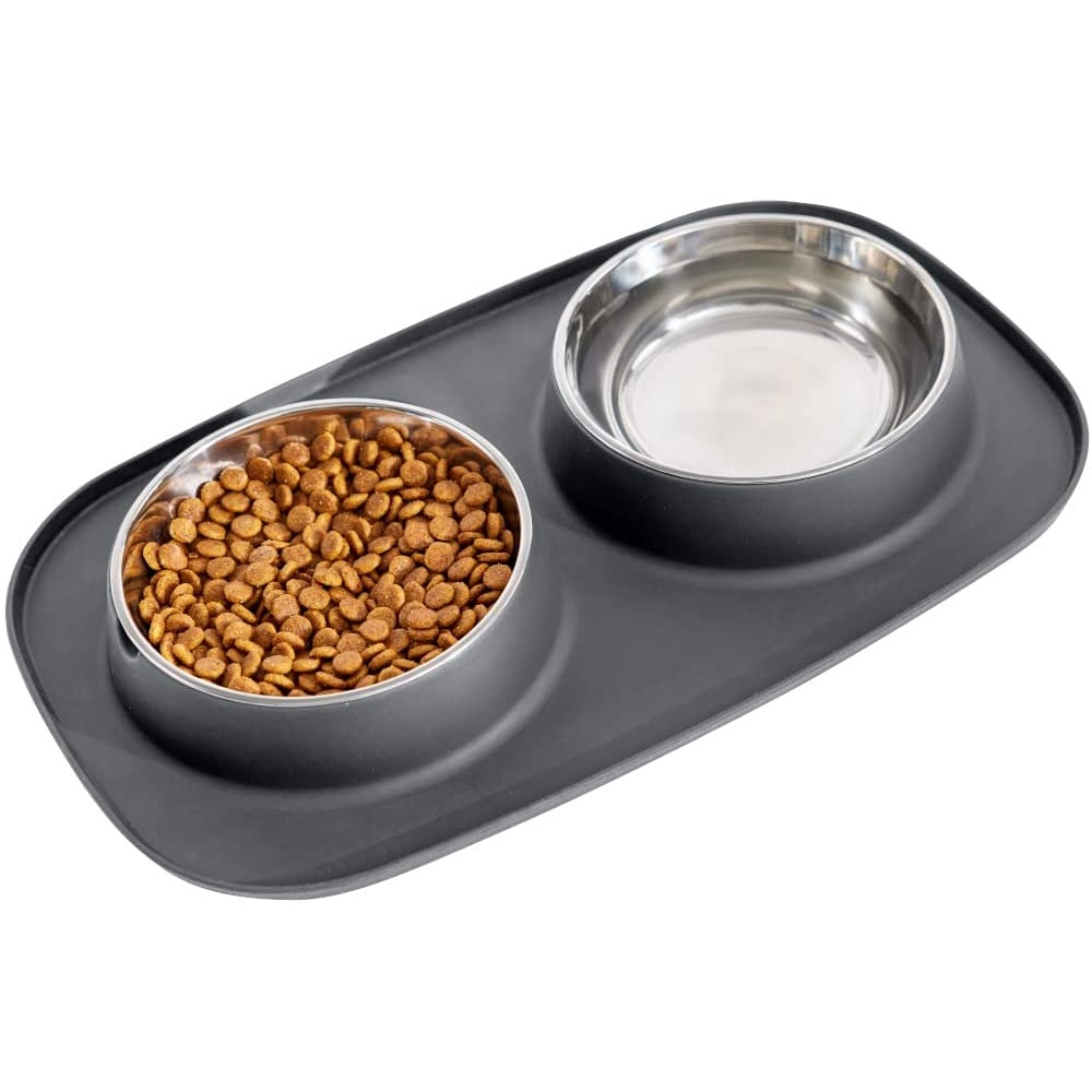 Slip-Resistant Pet Bowls - Black: image 4