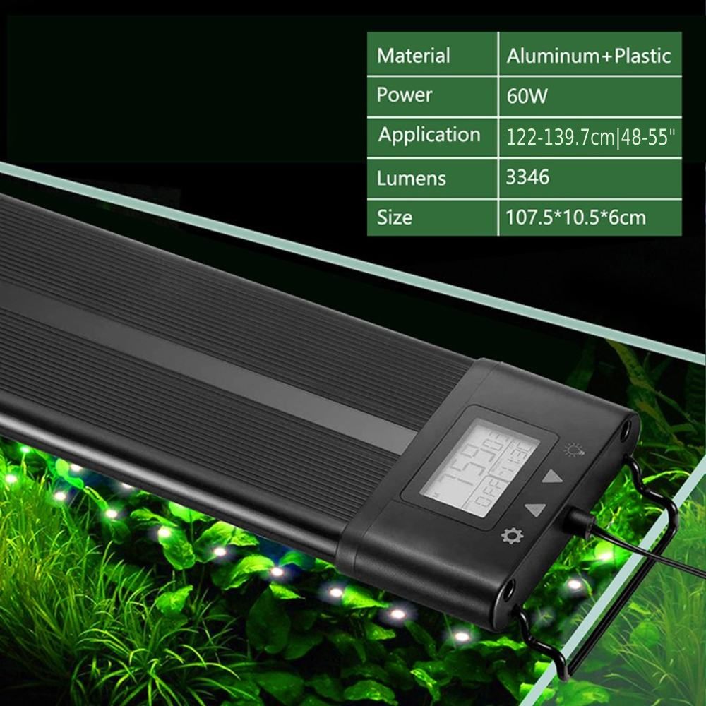 Plant Fish Tank Light - 72W 48In 55In: image 9