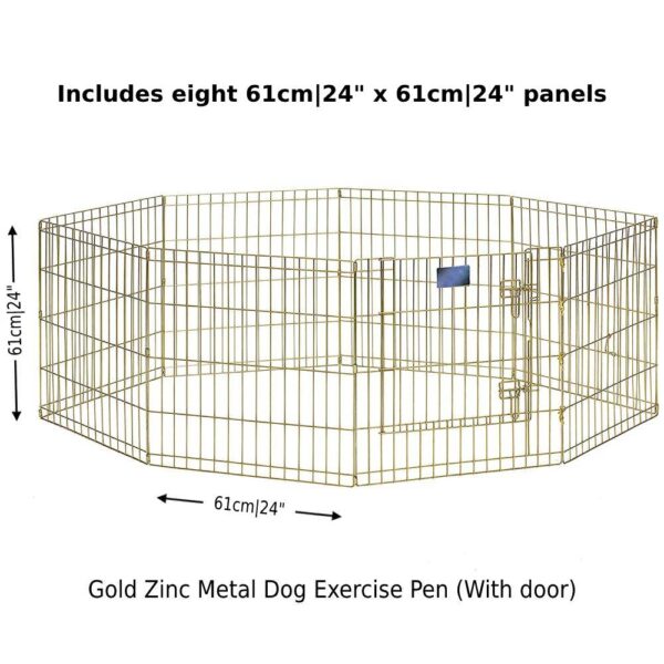 gold zinc metal dog exercise pen online